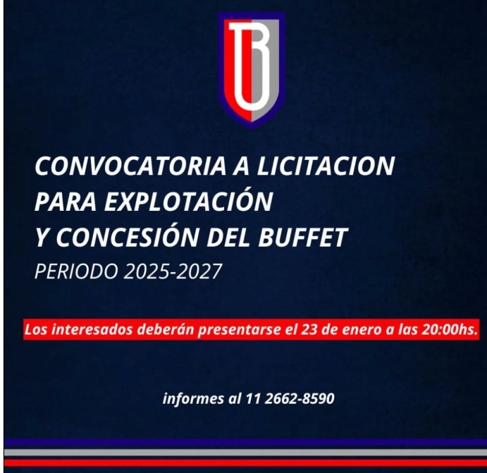 LICITACIÓN BUFFET - CLUB BEROMAMA