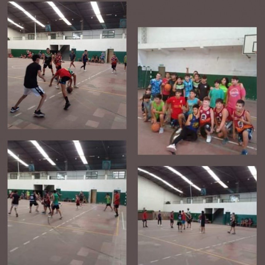 AMISTOSO DE BASQUET EN LA SOCIEDAD DE FOMENTO VIRREY DEL PINO