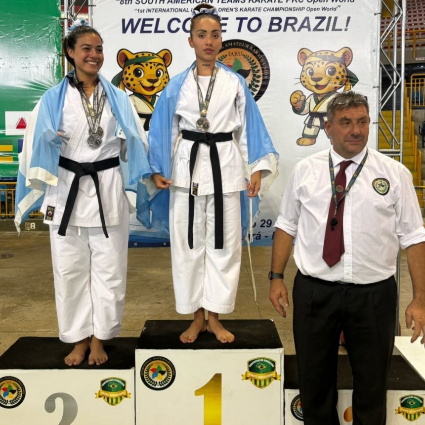 LA VIRREYPINENSE LOURDES BERGAMO BICAMPEONA EN CAMPEONATO SUDAMERICANO Y PANAMERICANO DE KARATE EN BRASIL