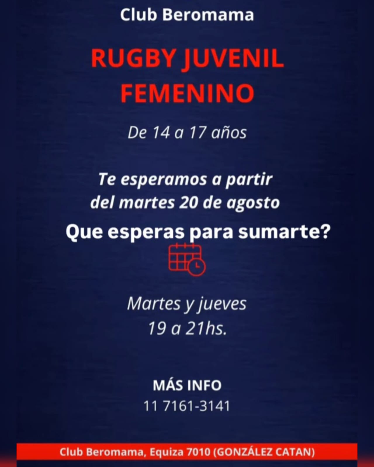 RUGBY JUVENIL FEMENINO EN BEROMAMA