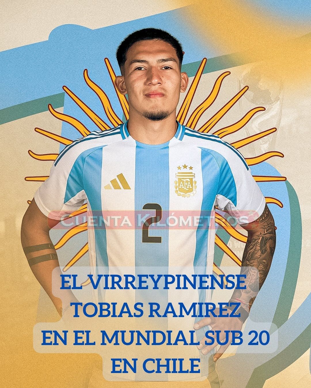 EL VIRREYPINENSE TOBIAS RAMIREZ Y LA SELECCIÓN SUB 20 DE FÚTBOL DEBUTAN EN EL MUNDIAL “CHILE 2025”