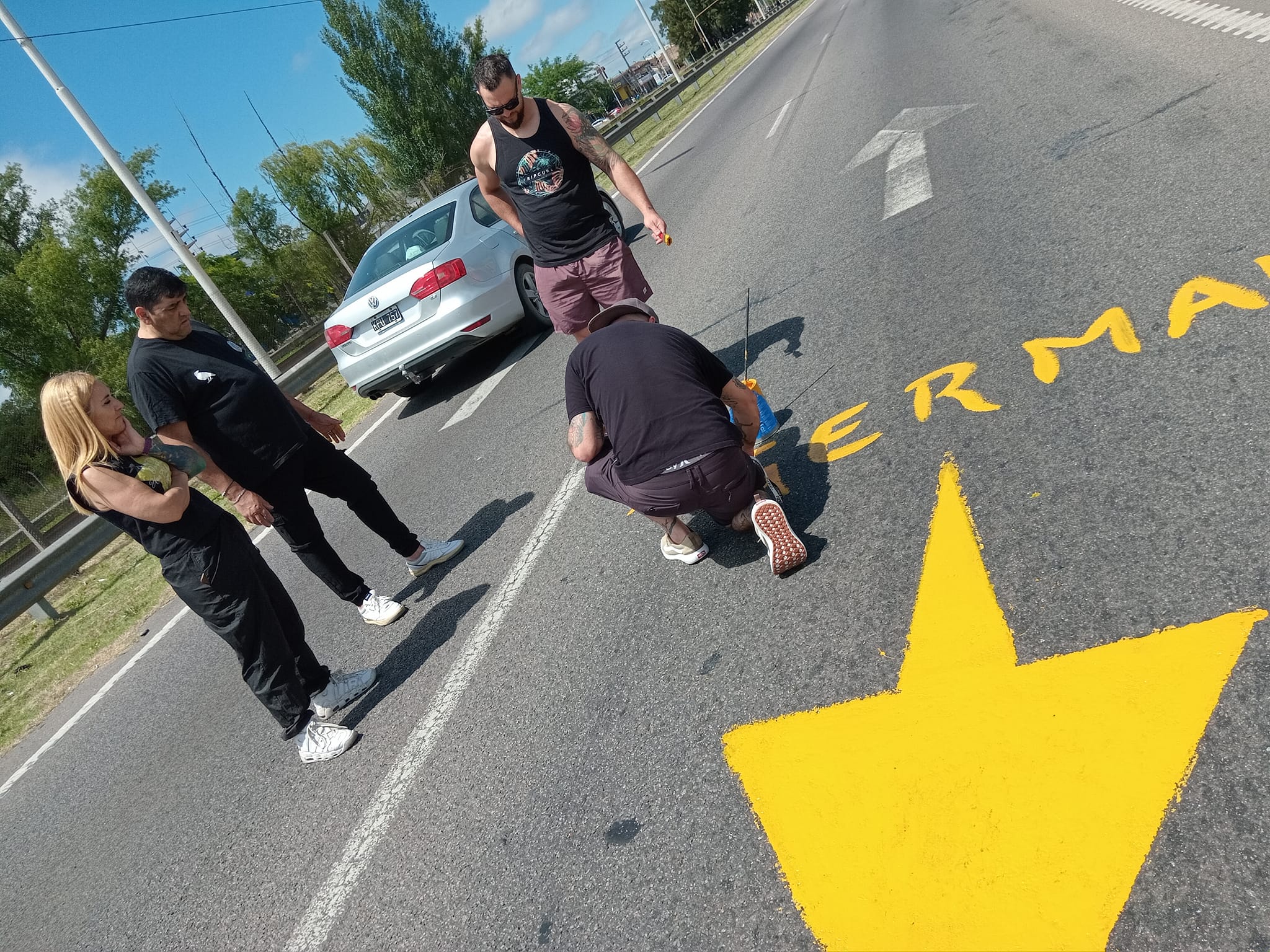 REPINTARON ESTRELLA AMARILLA POR VICITIMA DE ACCIDENTE DE TRANSITO EN EL KILÓMETRO 41